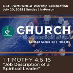 Job Description of a Spiritual Leader” – 1 Timothy 4:6-16
